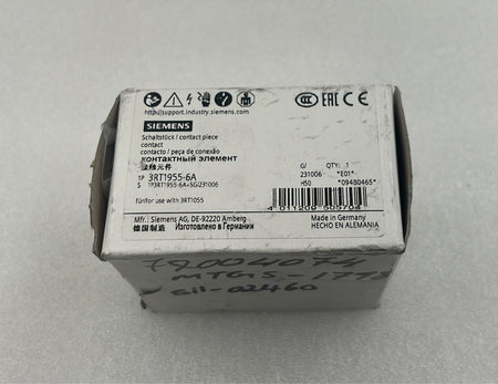 Siemens 3RT1955-6A SIRIUS contact kit box front view