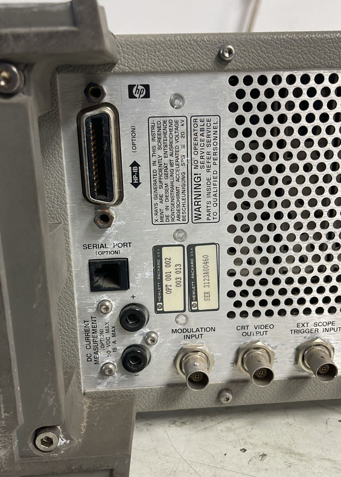 HP 8920A RF Communications Test Set 0.4-1000MHz OPT 001 002 003 013 **AS IS**