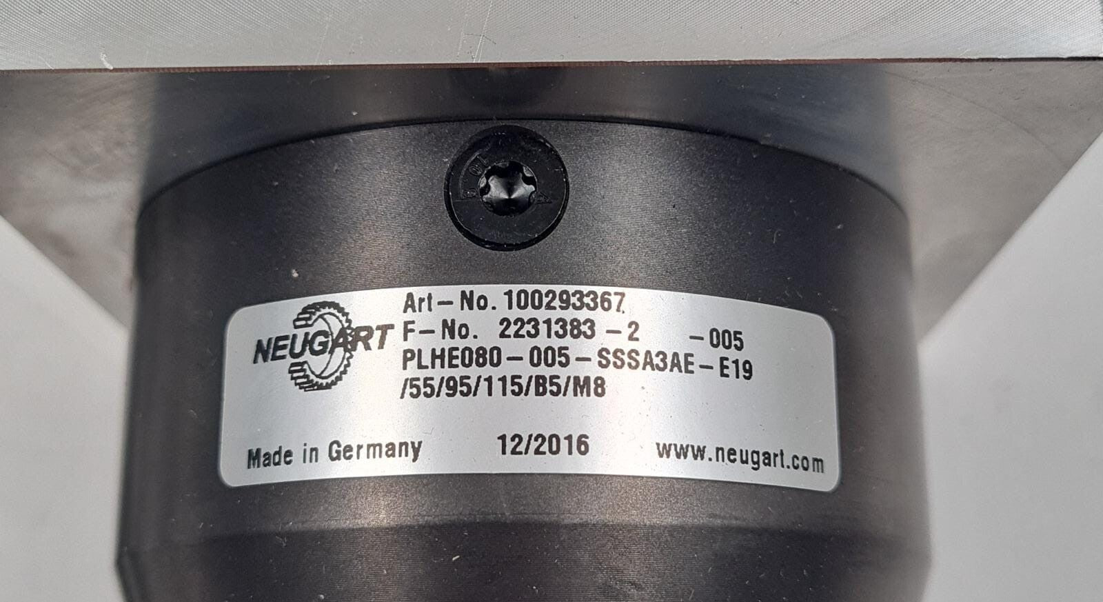 ELMO Servo Motor ENS-20BF4N2E $ ENS-20BF4N2E-G5N & NEUGART PLHE080-005-SSSA3AE