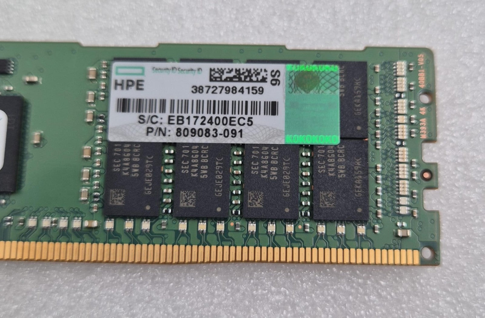 [LOT 7] Samsung 32GB 2Rx4 PC4-2400T M393A4K40BB1-CRC0Q Memory Server RAM *HPE*