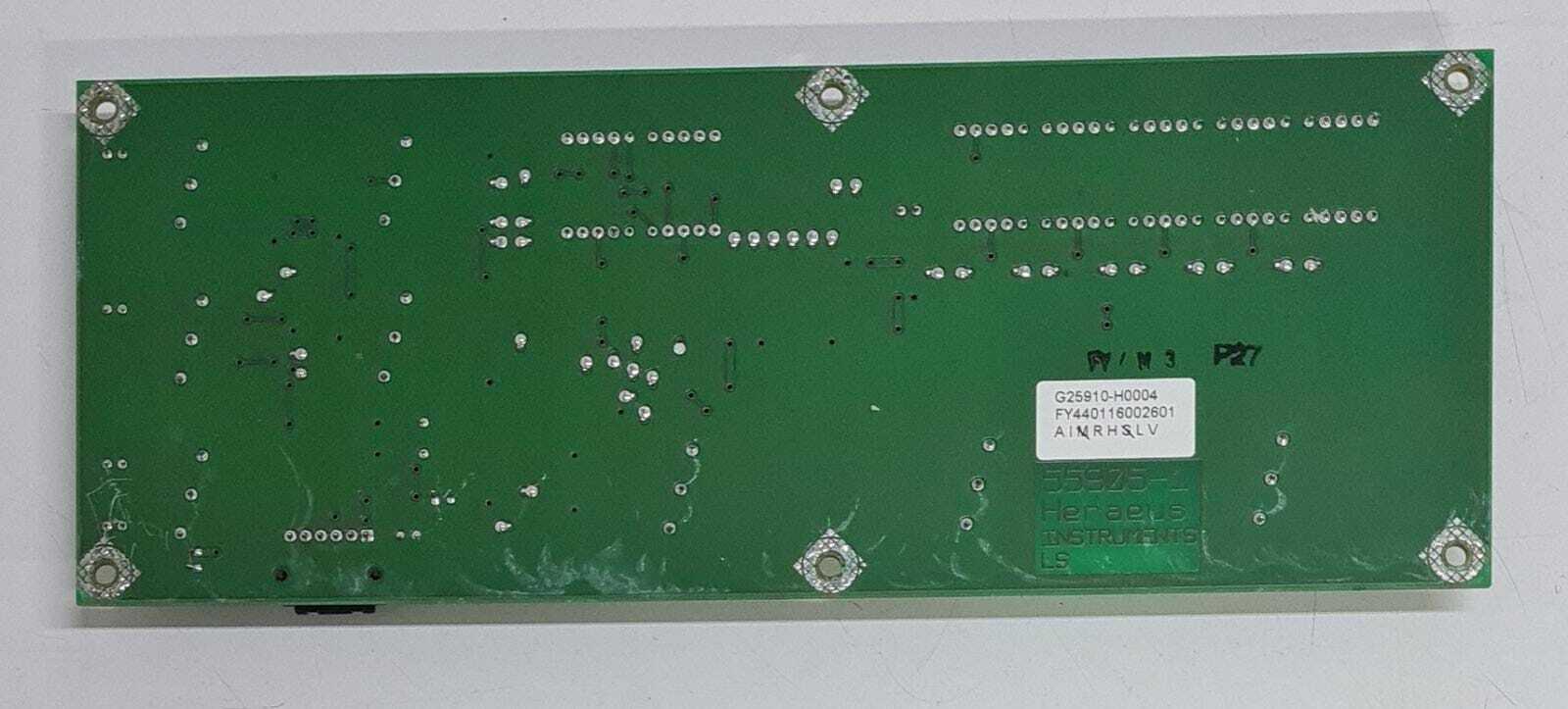 Heraeus Instruments Labofuge 400 Panel Board G25910-H0004 PCB 55905-1