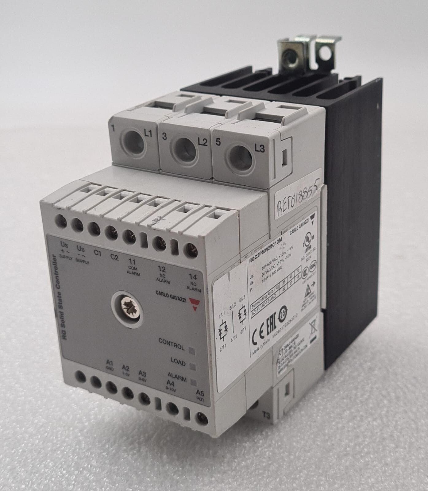 Carlo Gavazzi RGC2P60V25C1DM three-phase solid state relay controller