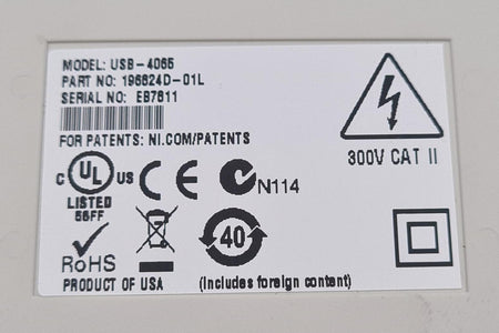 National Instruments NI USB-4065 196824D-01L digital multimeter module