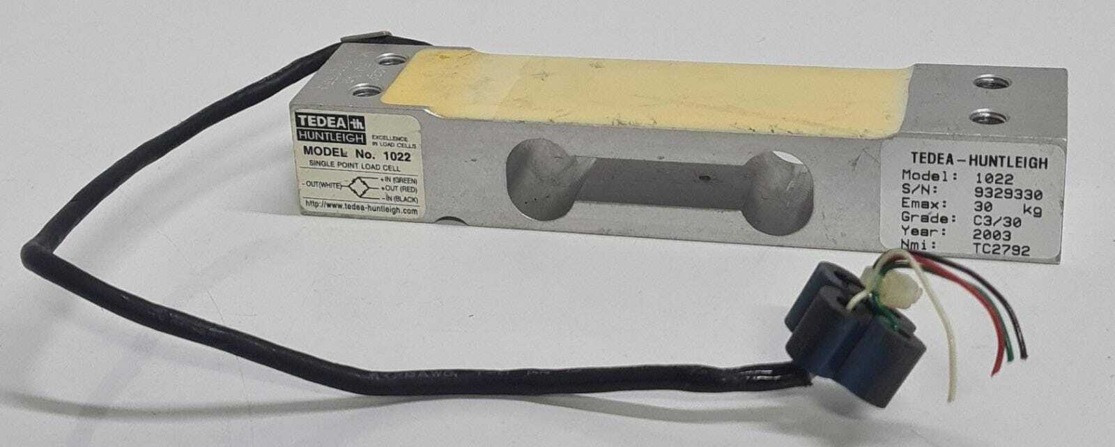 Tedea Huntleigh Model No. 1022 Single Point Load Cell 30 KG