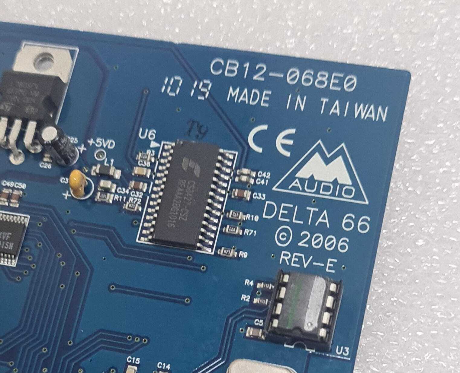 M-AUDIO CB12-068E0 DELTA66 REV-E PCI Sound Card Board