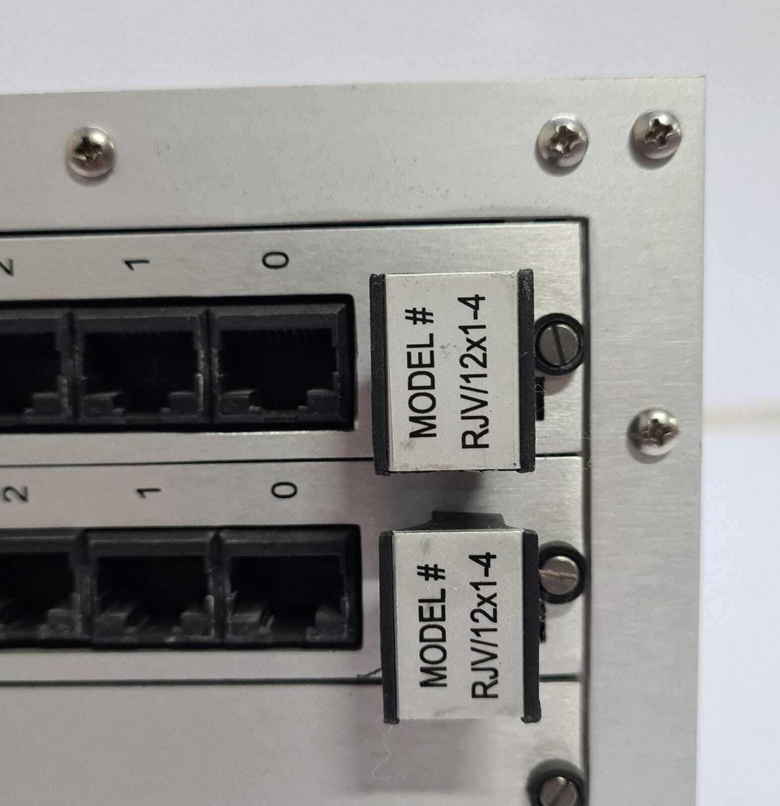 CYTEC RJV/48 HIGH DENSITY SWITCHING SYSTEM W/ 2* RJV/12X1-4 Plug in Module