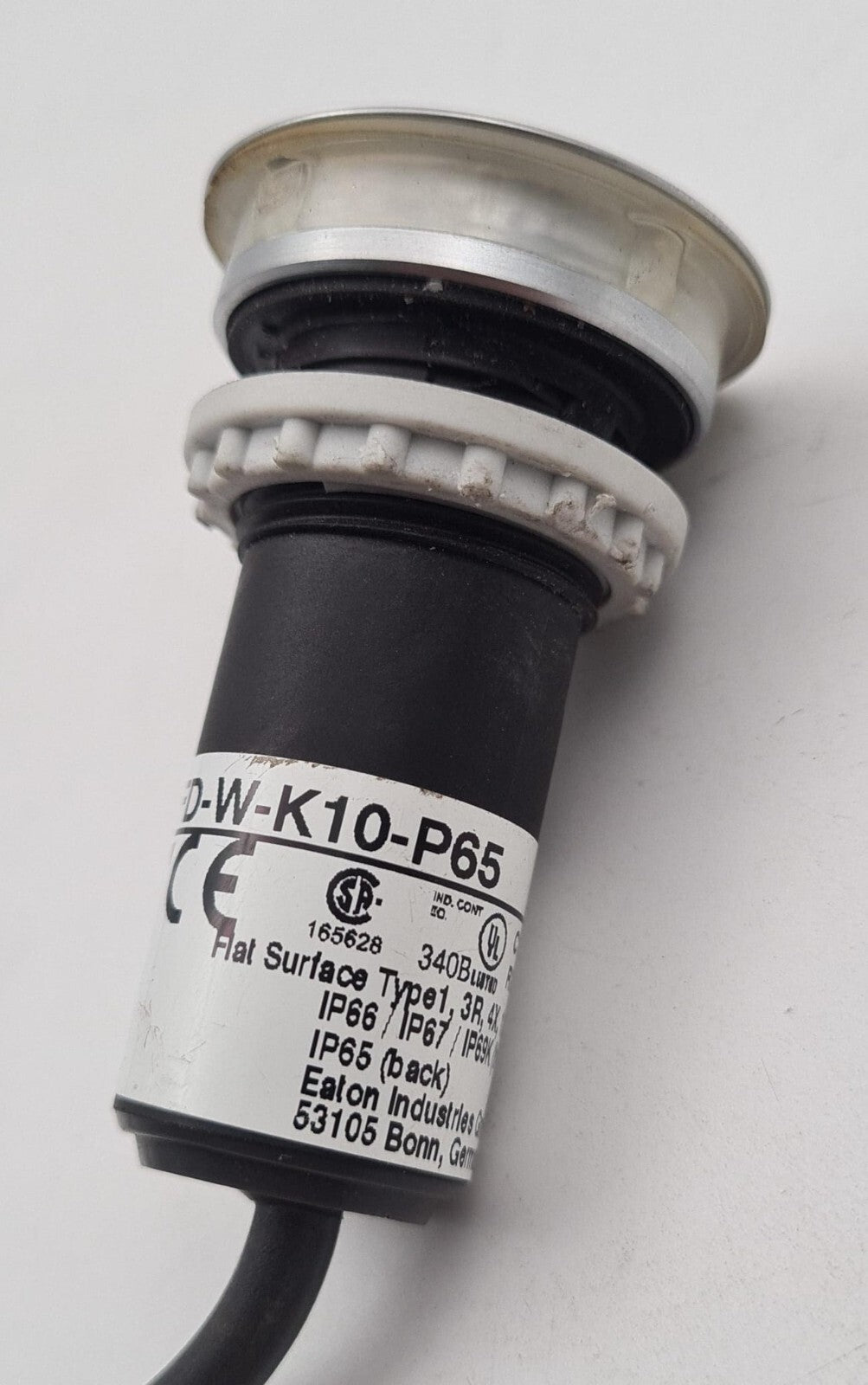 Eaton C30C-FD-W-K10-P65 IEC 60947-5-1 Pushbutton Illuminated WHITE