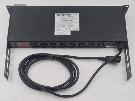 Raritan DPXR8A-16 rear label and specification sticker