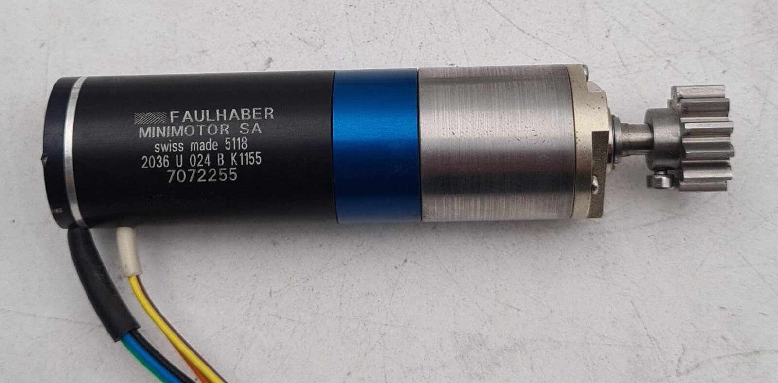 FAULHABER Minimotor 2036 U 024 B K1155 W/ Encoder Gearhead 20/1 159:1  & Sensor