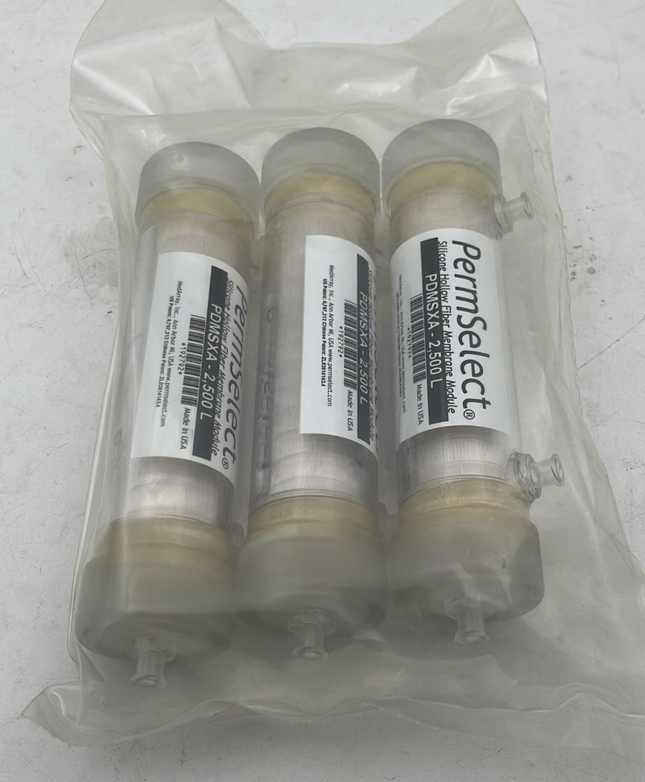 [LOT 3] NEW - PermSelect Silicone Hollow Fiber Membrane Module PDMSXA - 2500 L