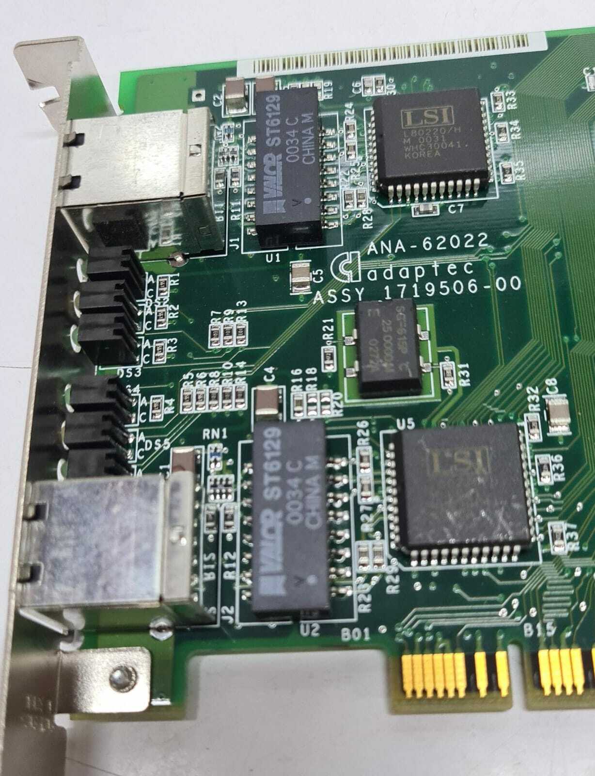 ADAPTEC ANA- 62022 Assy 1719506- 00 PCI Network Interface Card (NIC)
