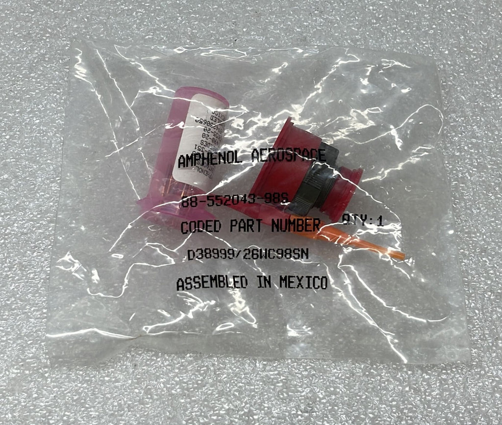 [LOT OF 3] NEW Sealed - Amphenol D38999/26WC98SN Circular Mil Spec Connector