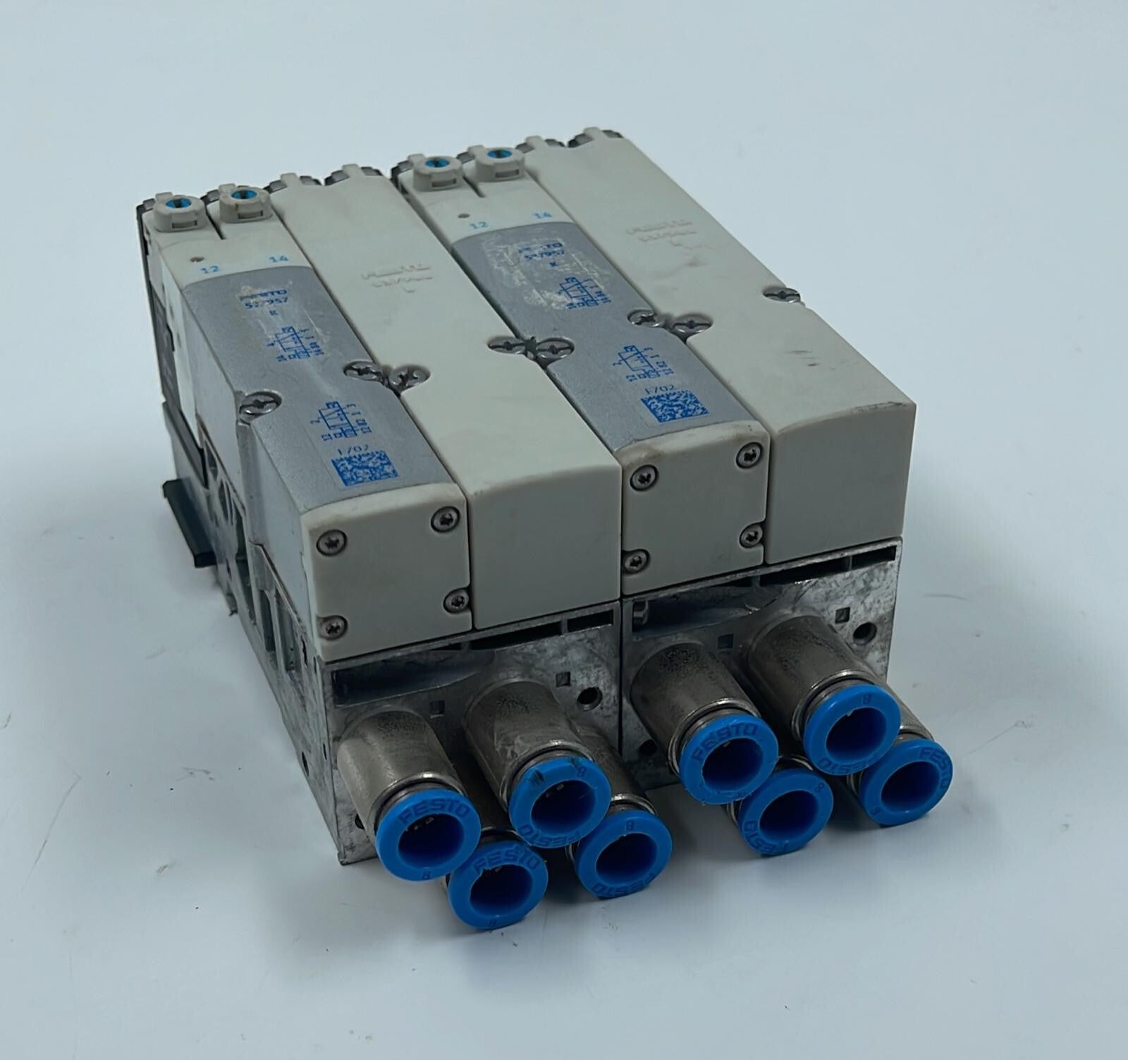 [LOT OF 2] FESTO 537957K 537962L SUB Base Manifold W/ VMPA2-FB-EMS-4