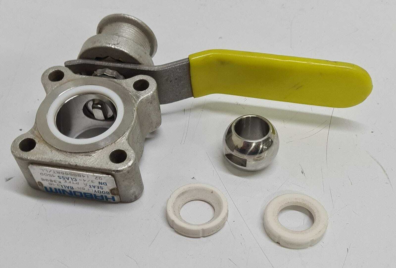 HABONIM Valve CF8M BALL 316 K3896 R PTFE 3/4"