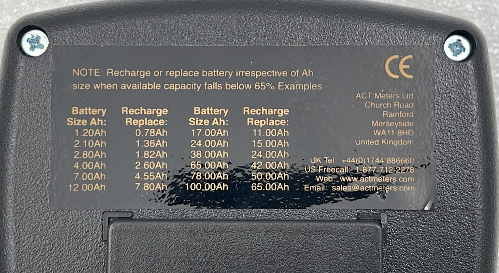 ACT GOLD-PLUS FA0446 Intelligent Battery Tester 6V/12V 1.2Ah - 100Ah