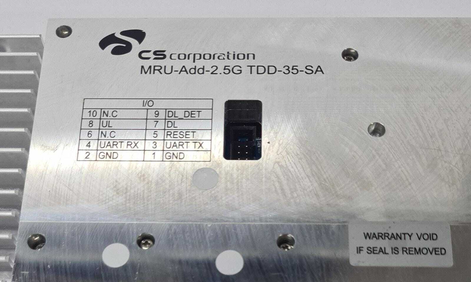 CS Corporation MRU-Add-2.5G TDD-35-SA RF Microwave