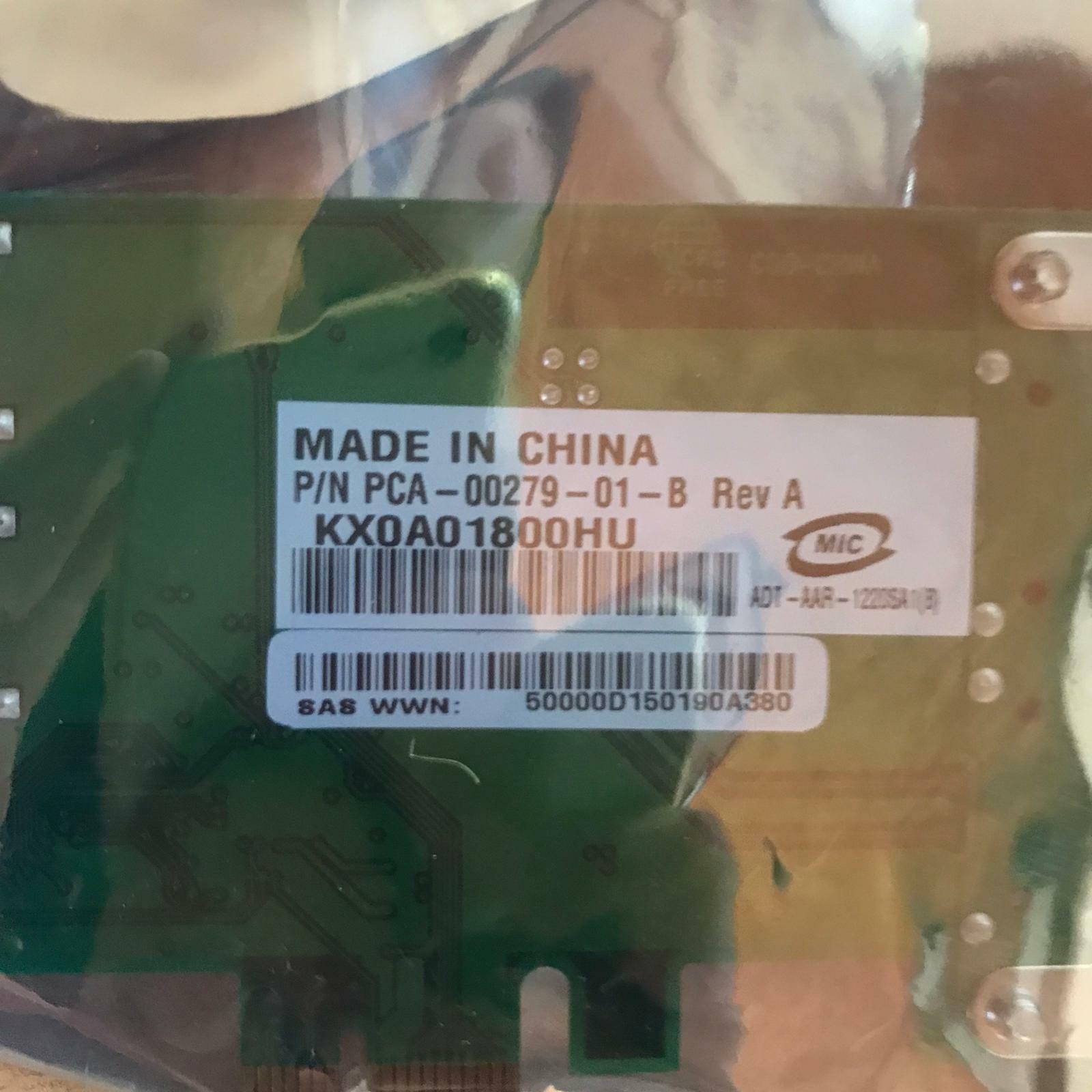 Adaptec SATA RAID Controller Adapter Card Circuit Board ASSY PCA-00297-01-B