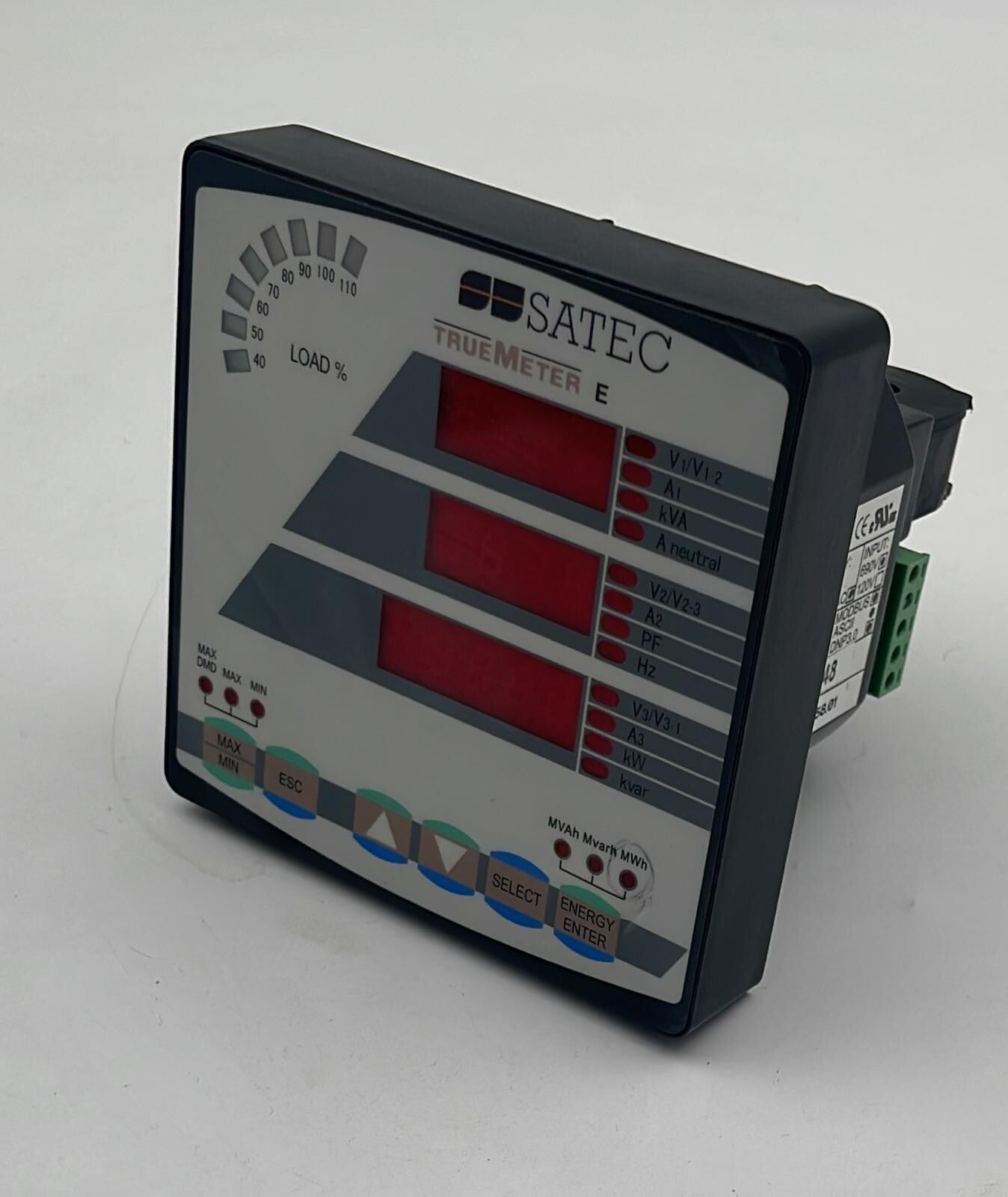 SATEC Truemeter 130E Multi-functional Power Meter 50/60Hz 230VAc