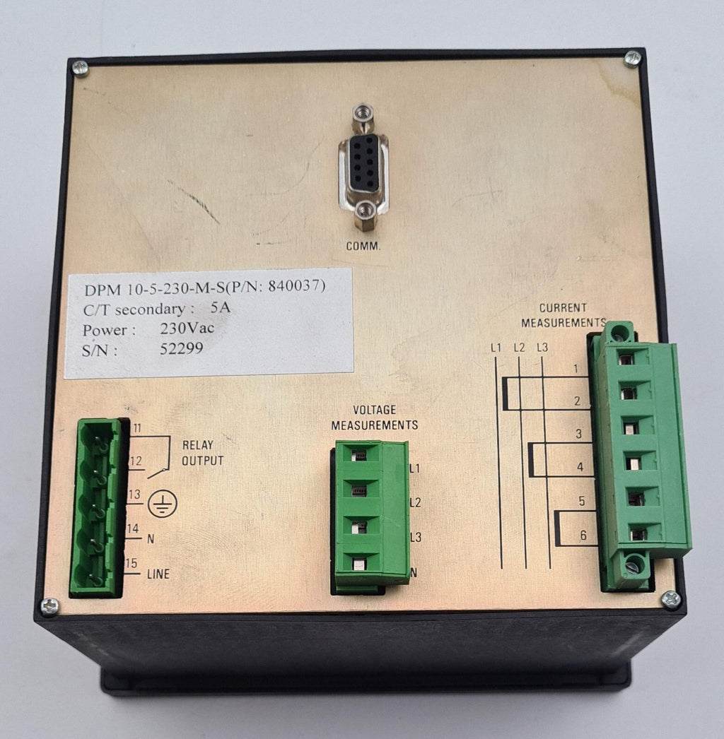 SOLCON Digital Power Meter DPM-10 230Vac 5A Control Panel 840037