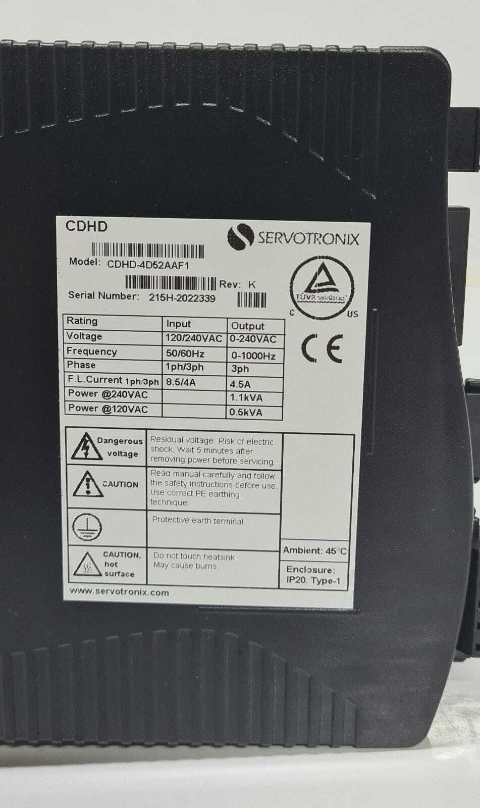 **NEW** SERVOTRONIX Servo Drive CDHD-4D52AAF1 REV. K