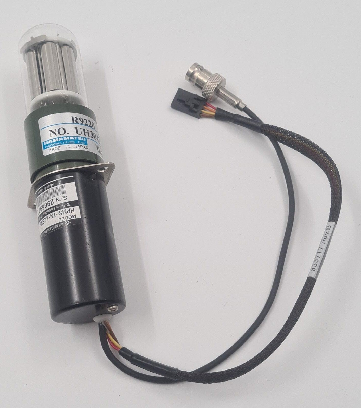 Hamamatsu Photomultiplier tube P/N R9220 UH3043 with MATSUSADA HPMS-1N-L2BMH