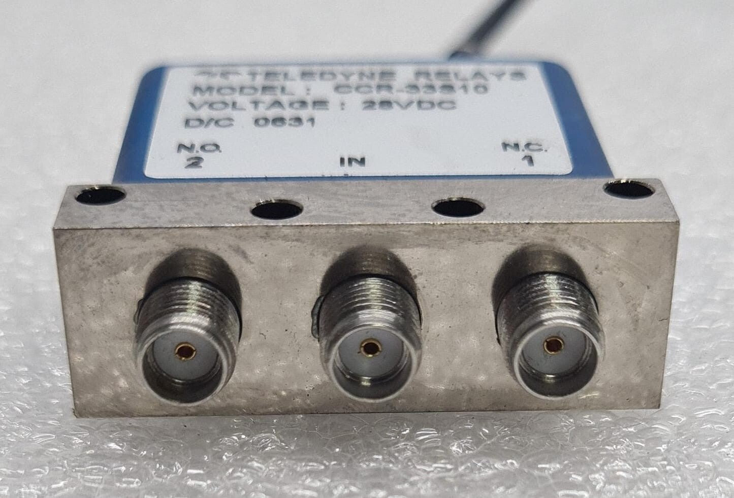TELEDYNE Relays COAX Switches CCR-33S10 28 VDC RF Microwave switch