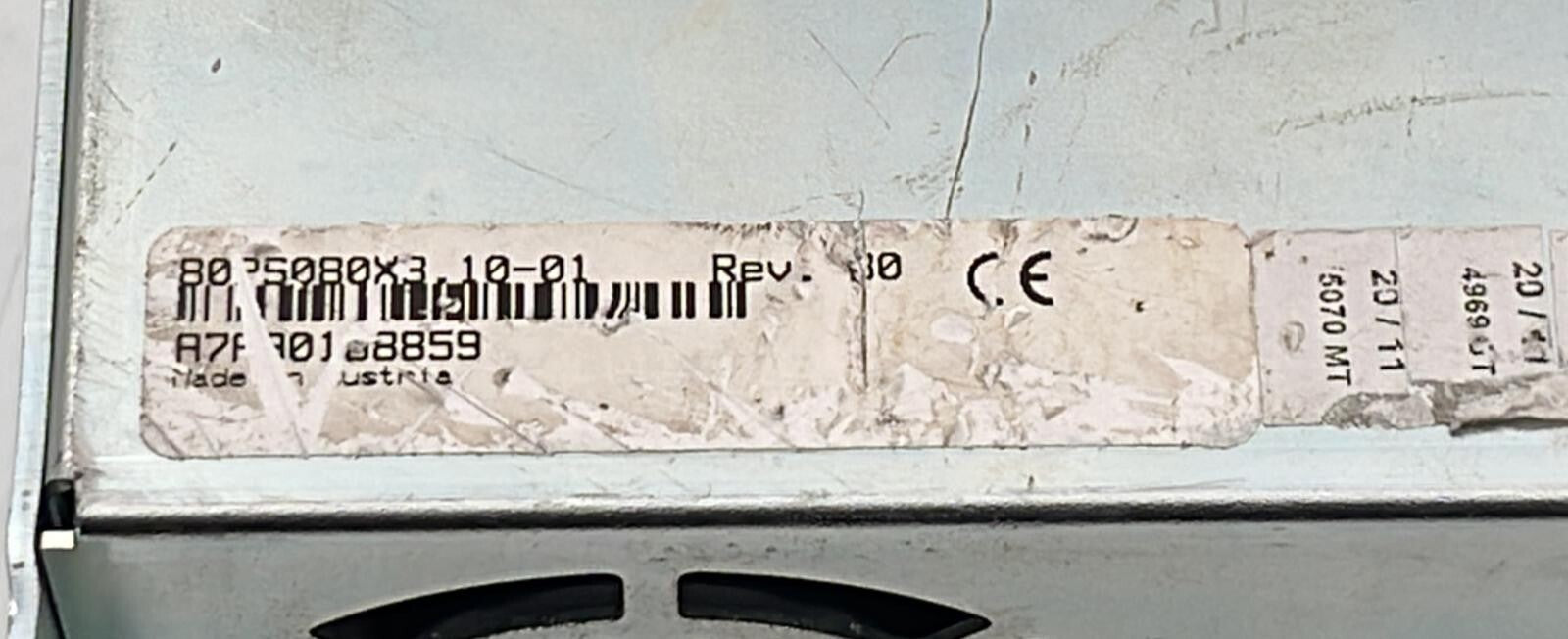 B&R Automation 80PS080X3.10-01 Power Supply Module **AS-IS