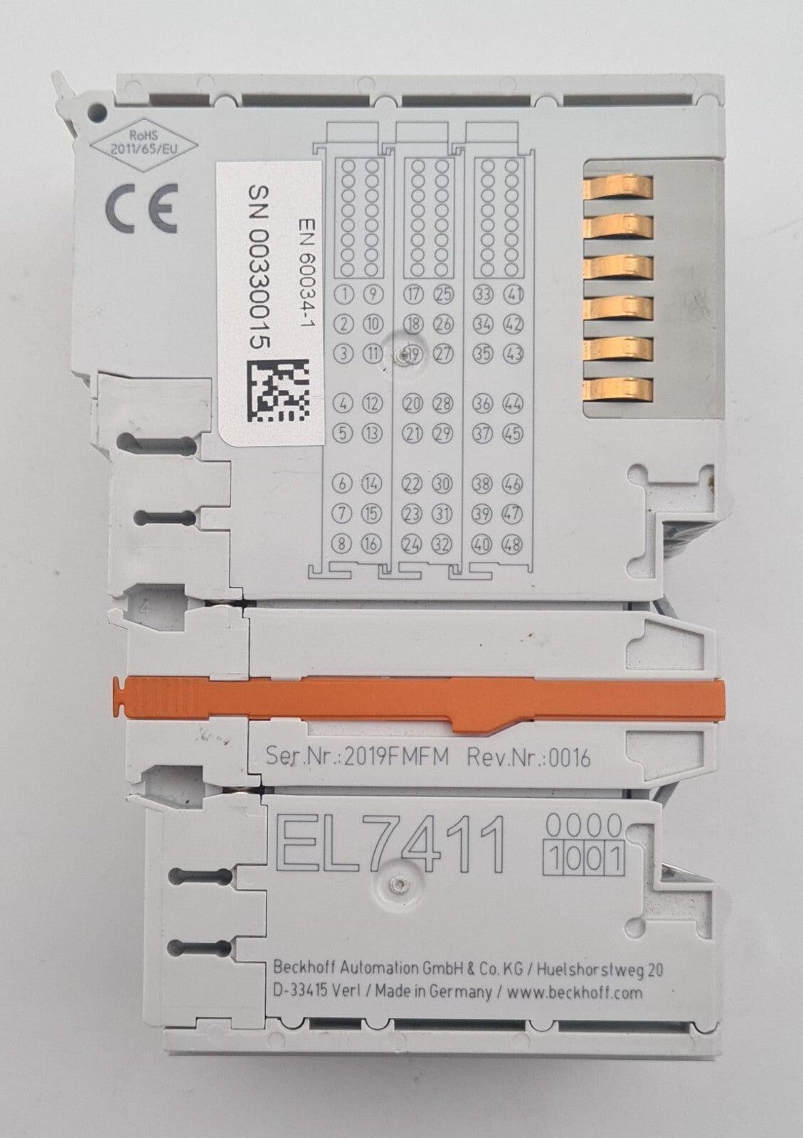Beckhoff EL7411 / 1001 EtherCAT Terminal Motion Interface Motor (SET)