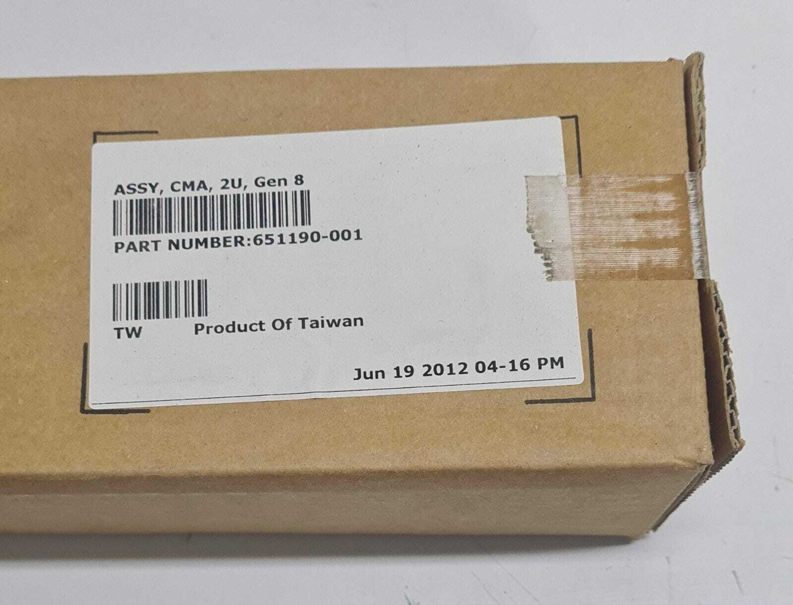 NEW - HP HEWLETT PACKARD 651190-001 Computer Arm ASSY CMA 2u Gen 8