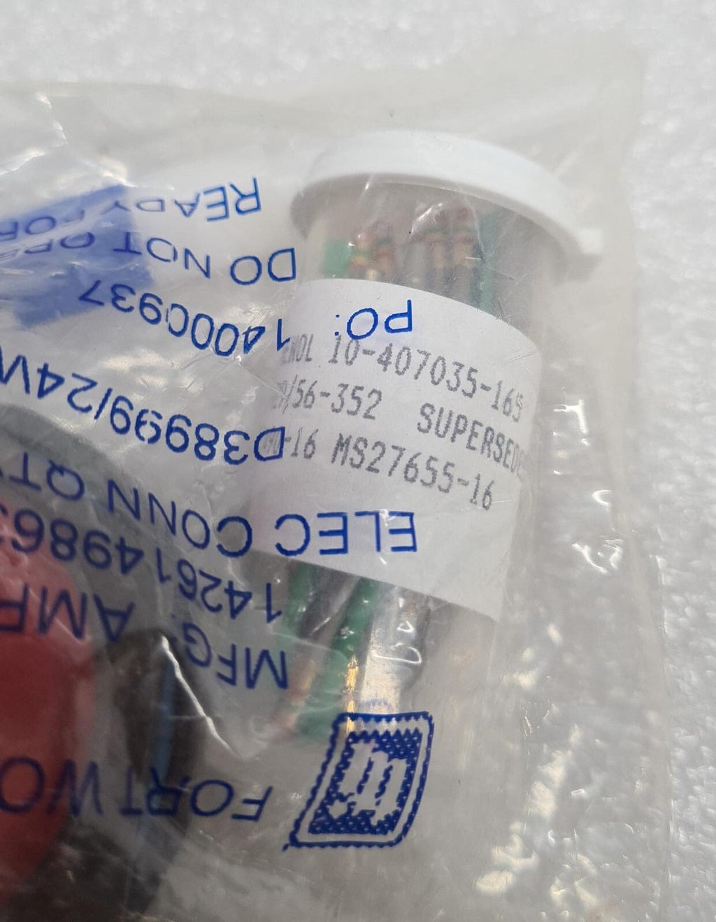 [LOT OF 6] NEW SEALED- AMPHENOL D38999/24WJ29SN Circular MIL Spec Connector