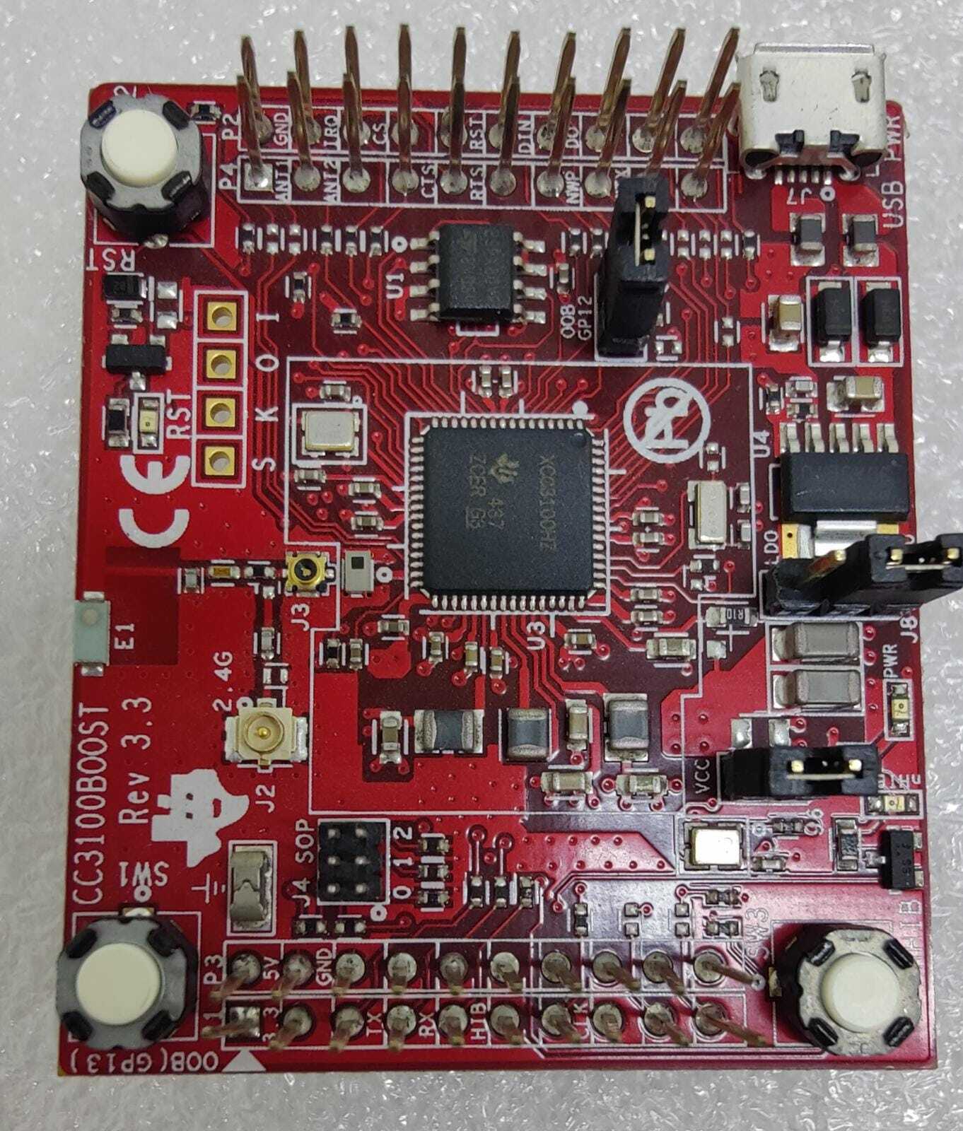 Texas Instruments CC31XXEMUBOOST Rev 3.0 With CC3100BOOST Rev 3.3 Board