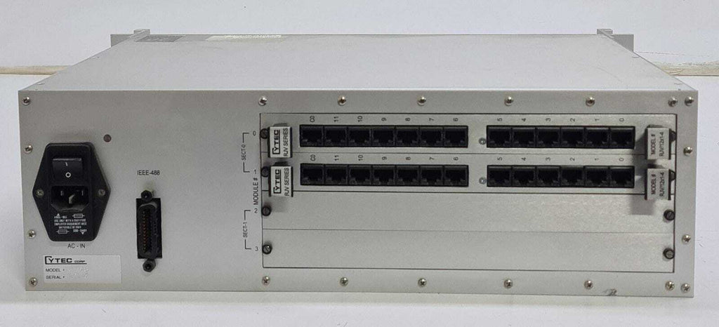 CYTEC RJV/48 HIGH DENSITY SWITCHING SYSTEM W/ 2* RJV/12X1-4 Plug in Module