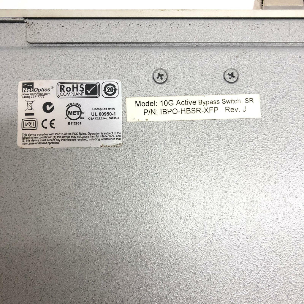 Net Optics 10 GigaBit Fiber iBypass Switch IBPO-HBSR-XFP