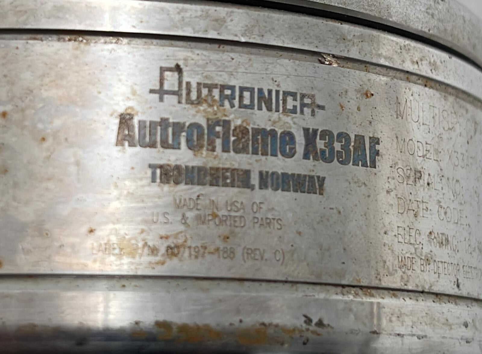 Autronica Autroflame X33AFS4M23T1 4X M25 Flame Detector