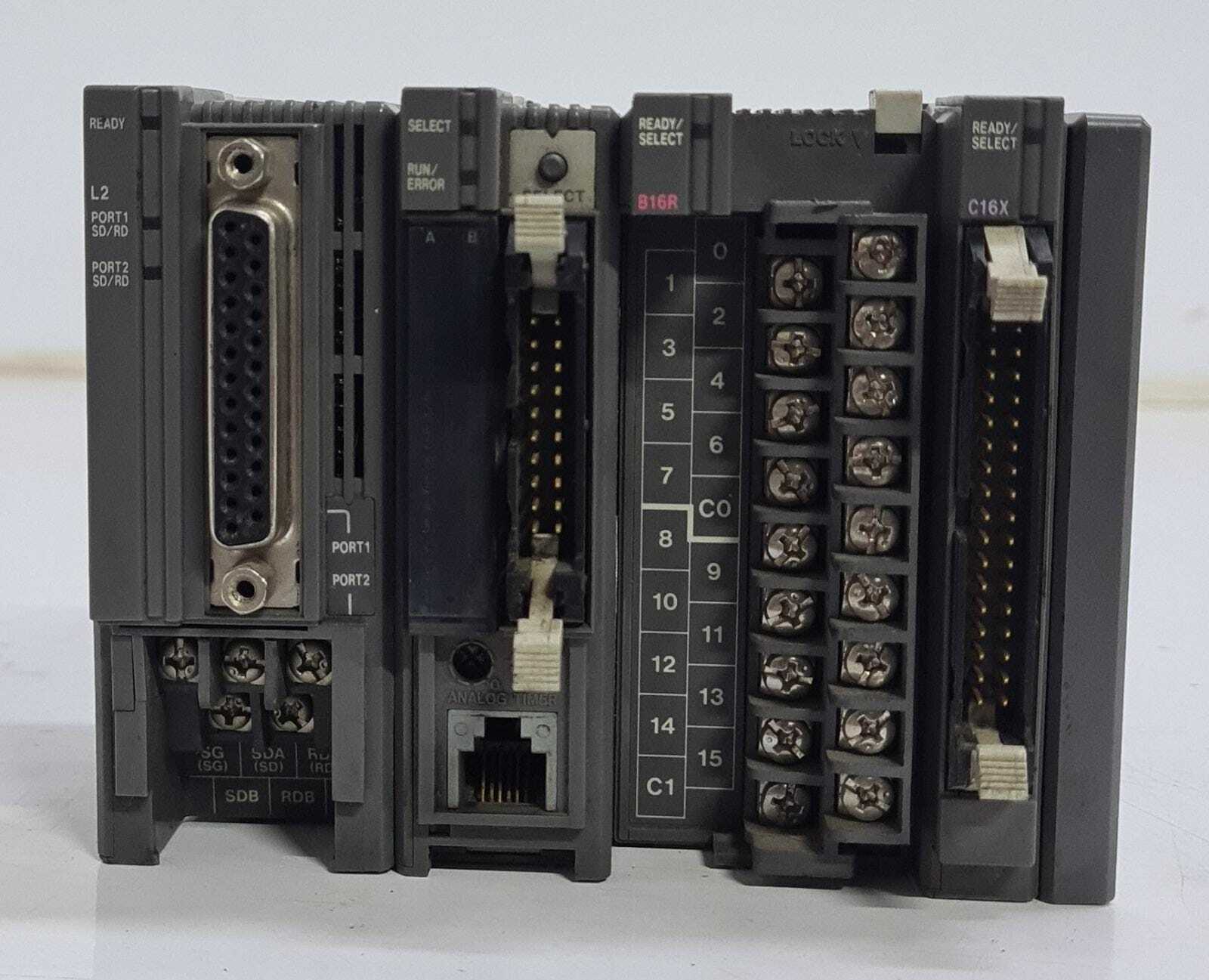 Keyence KV-B16R KV-300 CPU KV-C16X Input KV-L2 Relay Output module - AS IS