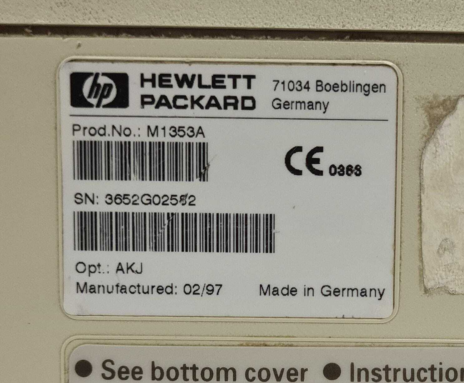 Hewlett Packard HP M1353A Series 50IP Monitoring System hospital - FOR PARTS