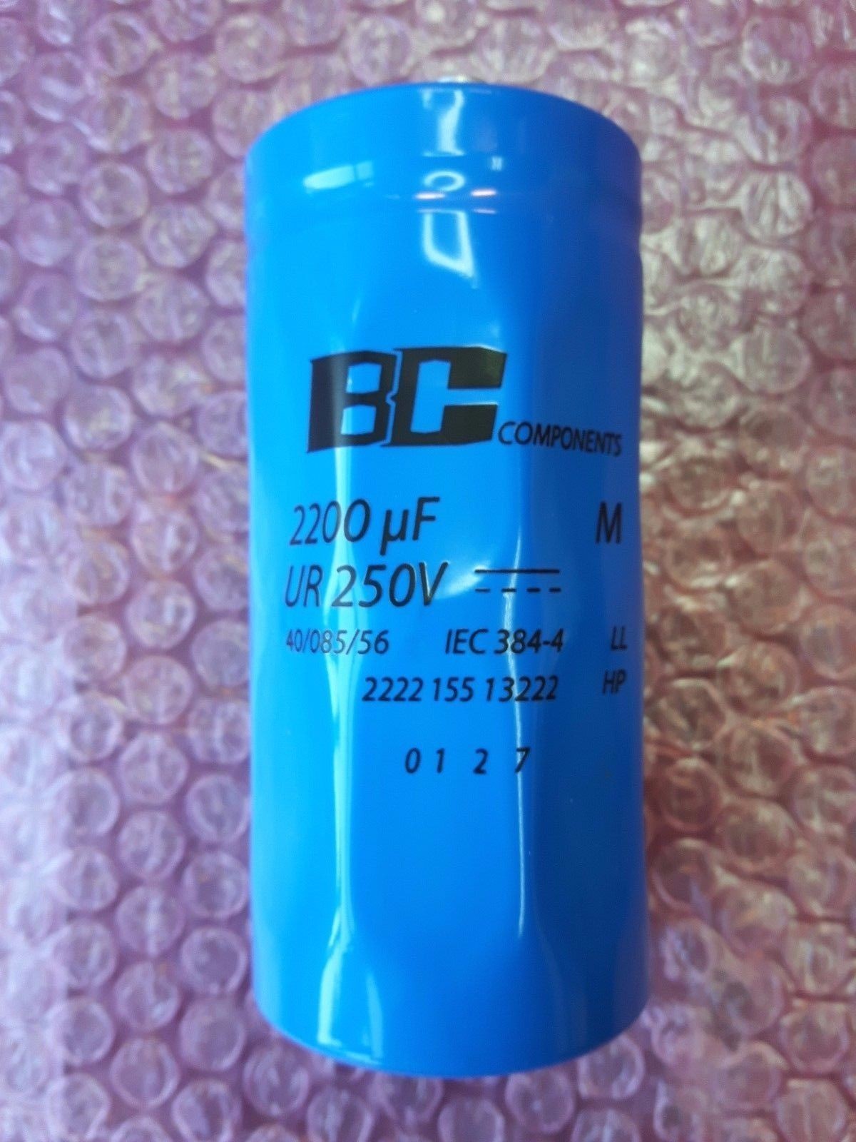BC Components 2200 µF Ur 250 V Capacitor 2 screw terminals 2222 155 13222