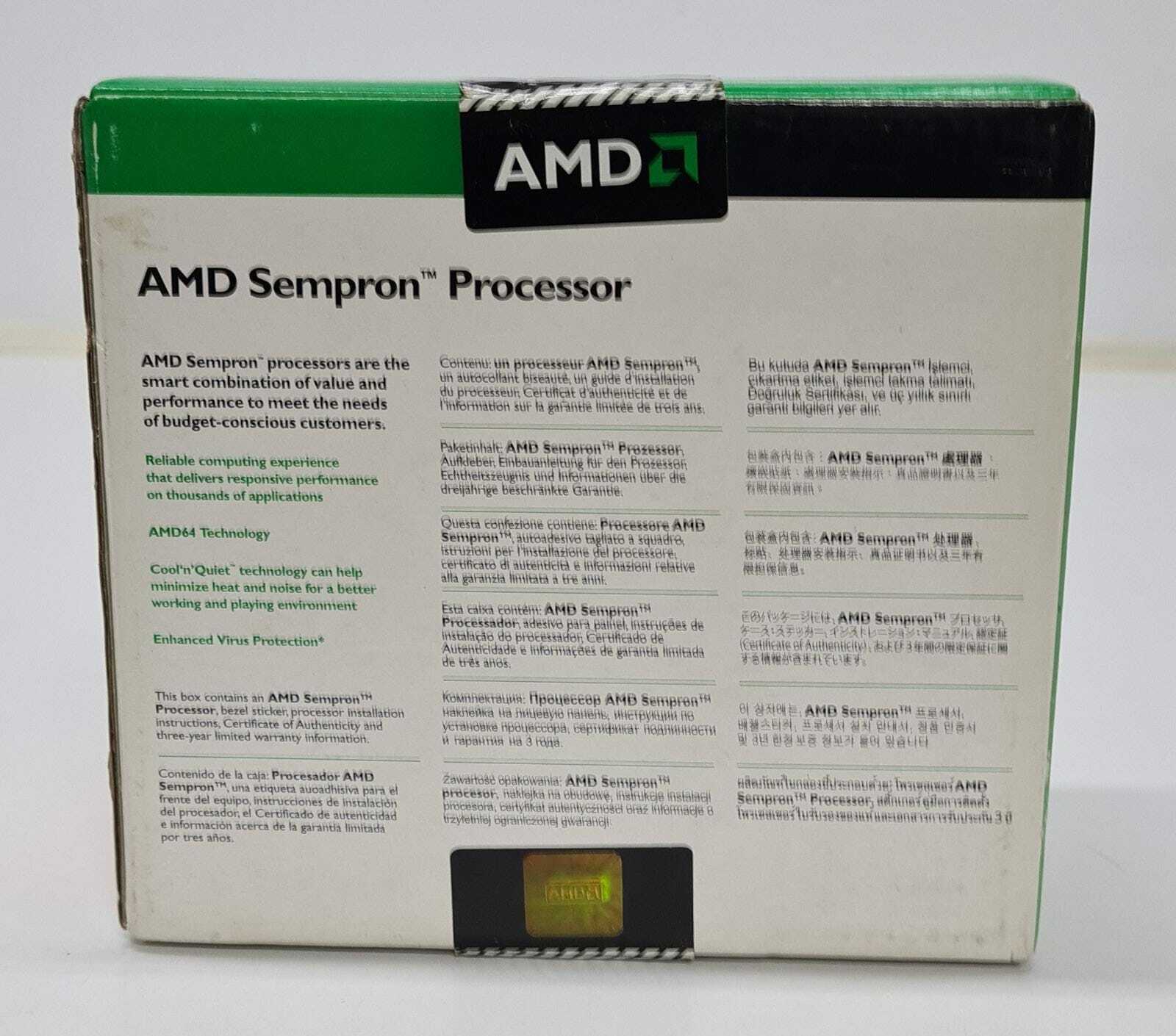 AMD Sempron Processor AMD64 2800+ CPU SDA2800IAA2CN 1.6GHz AM2 Socket **NEW**