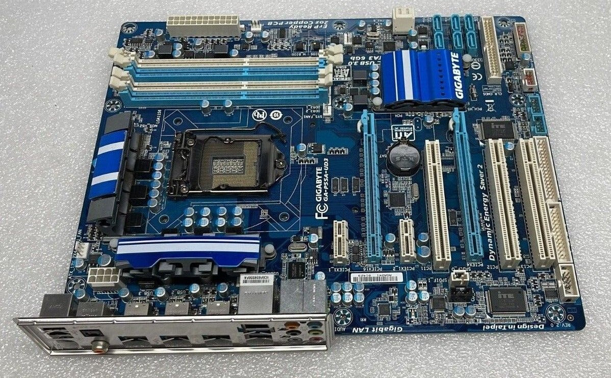 Gigabyte GA-P55A-UD3 Motherboard W/ I/O Shield