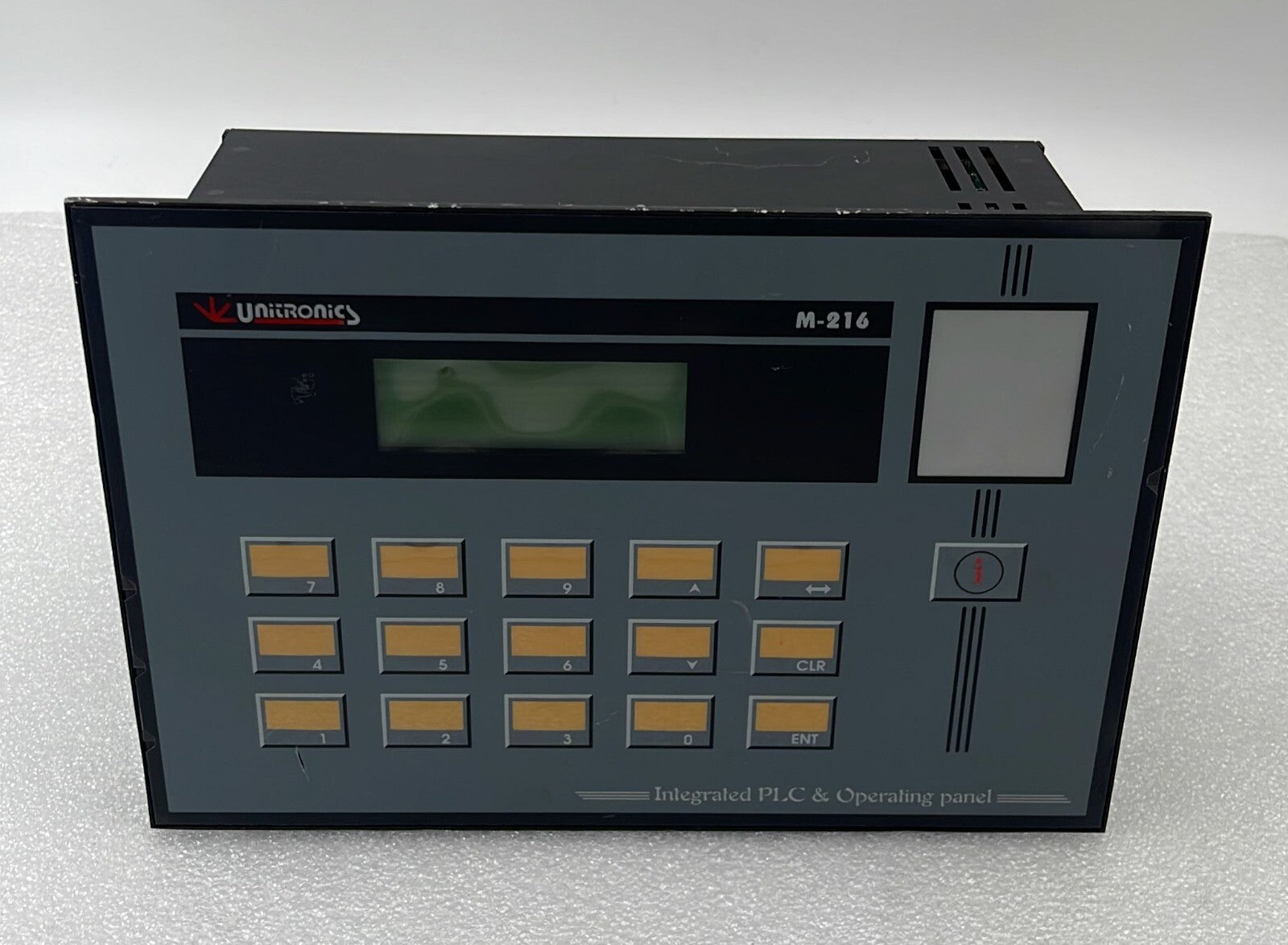 Unitronics M-216 Integrated PLC & Operating Pael M216-12-B1H **AS IS
