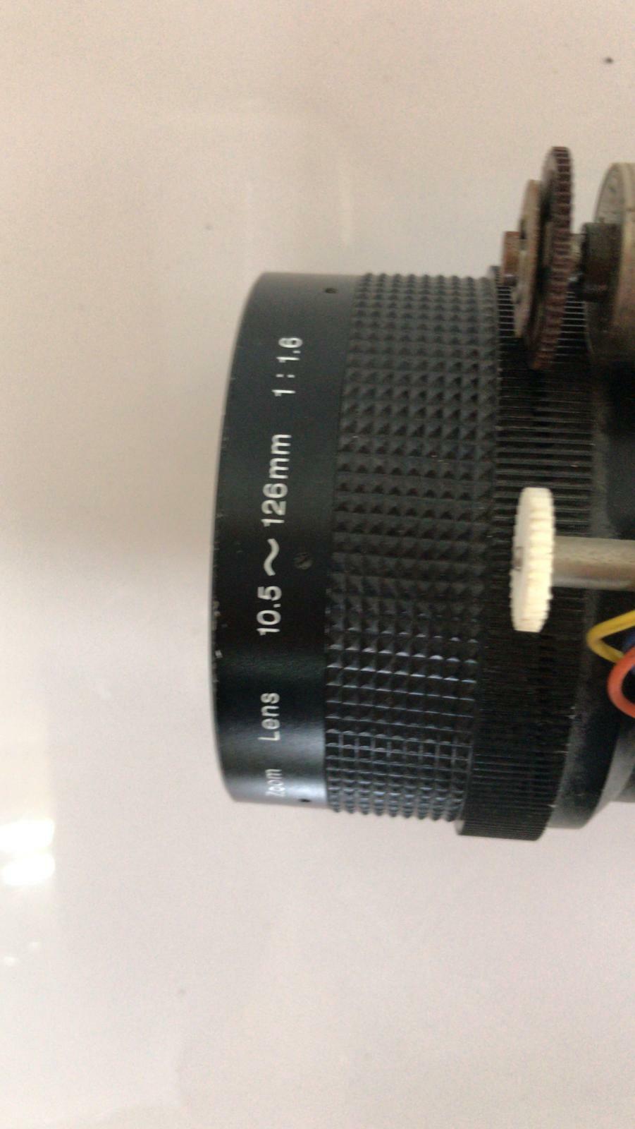 ELBEX Camera With AUTO Motorized TV Zoom Lens p10132 10.5~126MM 1:1.6