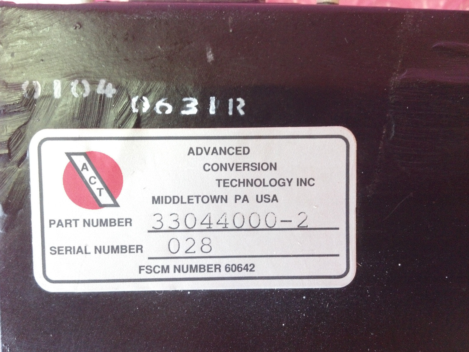 Advanced Conversion ACT High Voltage Power Supply Model 33044000 2 621888 Rev A