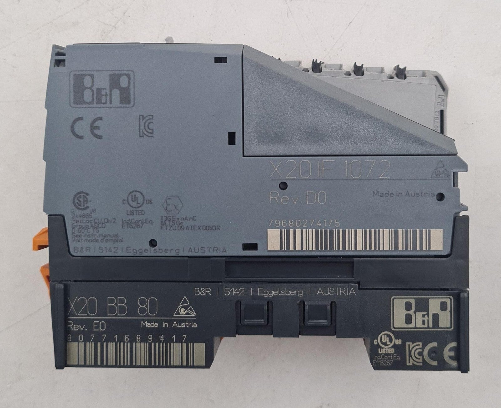 B&R X20 IF 1072 Digital Control Interface Module & X20 PS 9400 X20 BB 80 Base