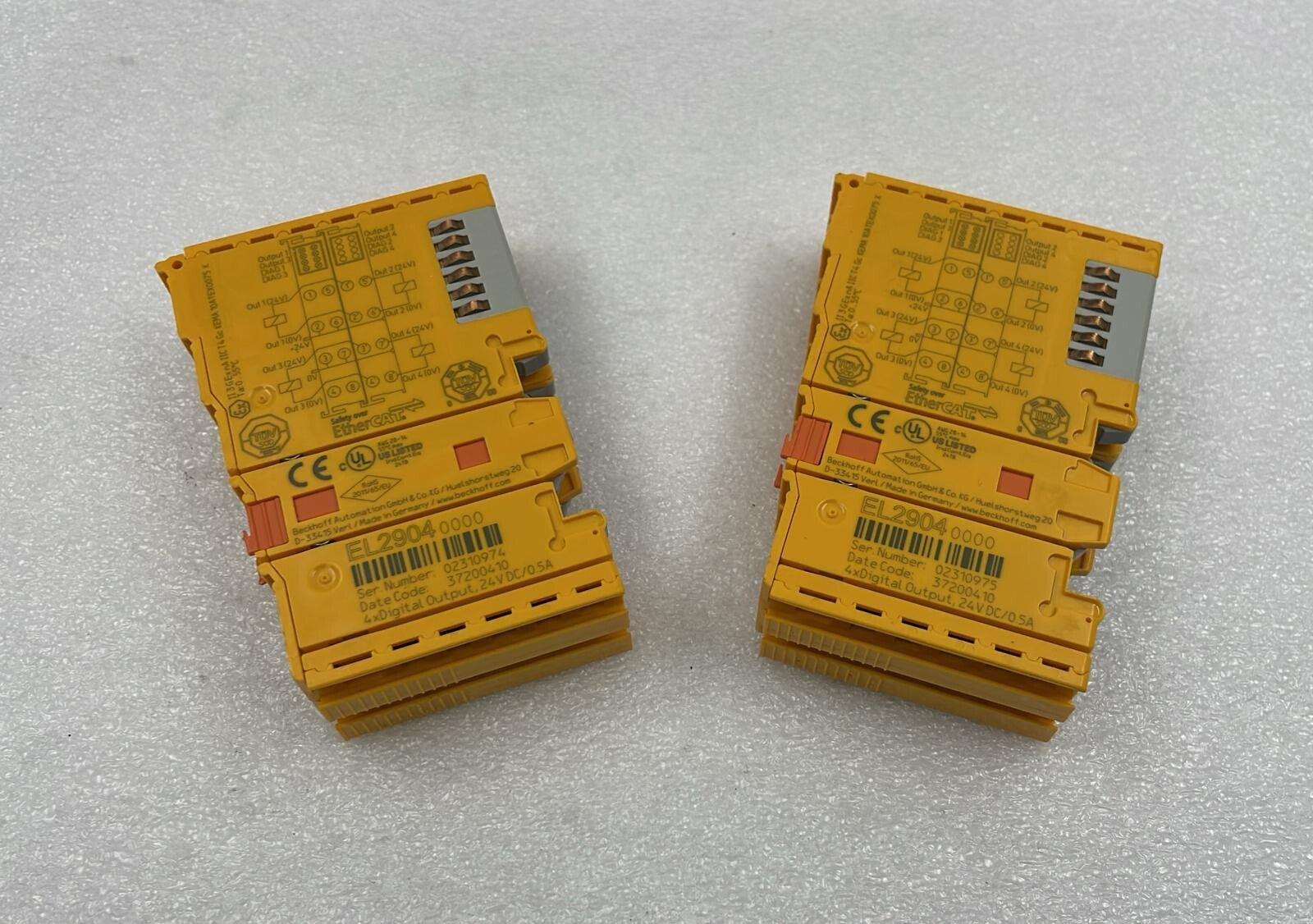 [LOT 2] BECKHOFF EL2904 Digital Analog Input Output Terminal Module 4-Channel