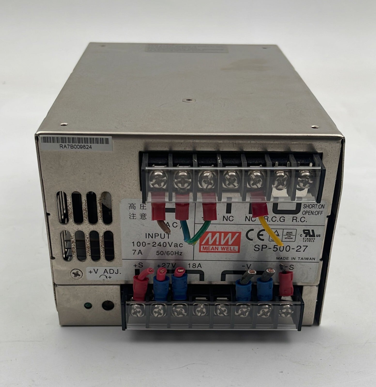 MEAN WELL SP-500-27 Power Supply 240V 4A 50/60Hz