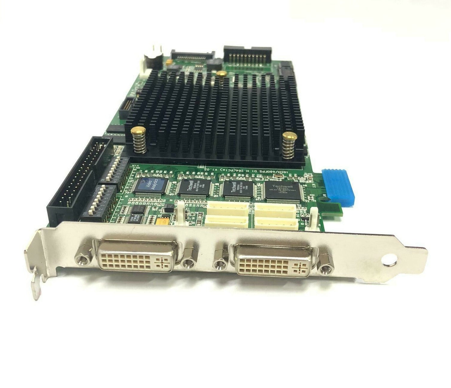 NUUO Video analytics H.264 16CH 480FPS/D1 DVR Real Time Video PciE Card