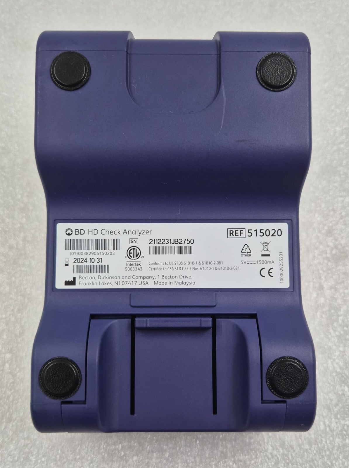 BD HD Check Analyzer 515020 Blood Detect harmful surface contamination FOR PARTS
