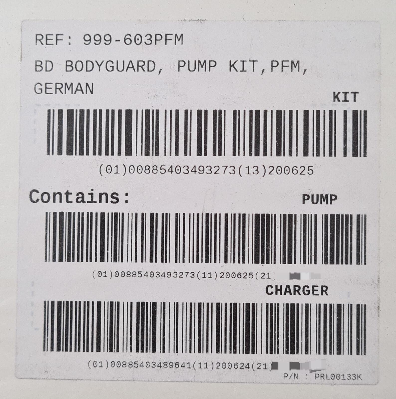 NEW- MedNet CME Caesarea BD BodyGuard 999-603PFM Infusion PUMP & CHARGER KIT