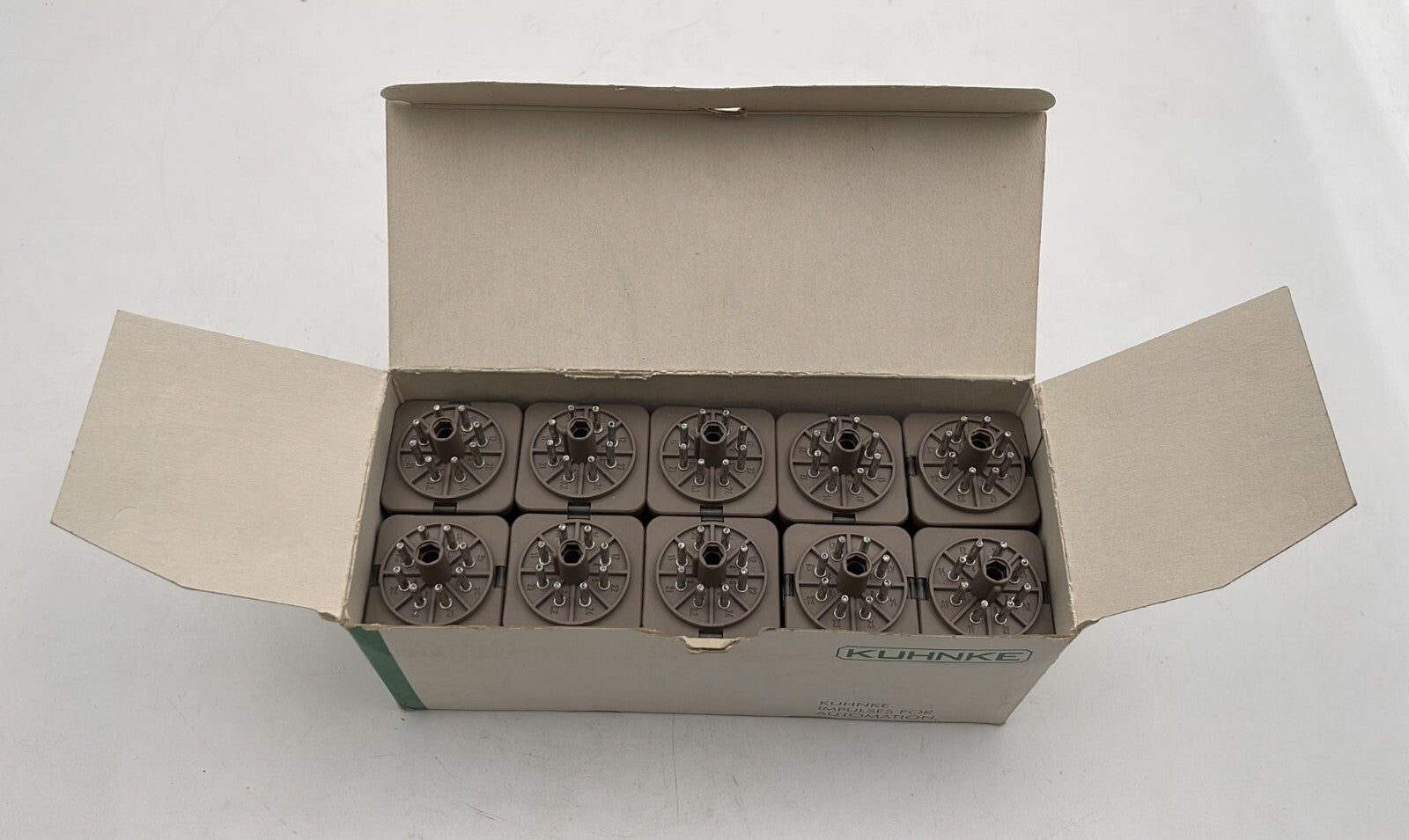 10 UNITS PACK - KUHNKE UF2-230VAC 1 Relay 10A 250V