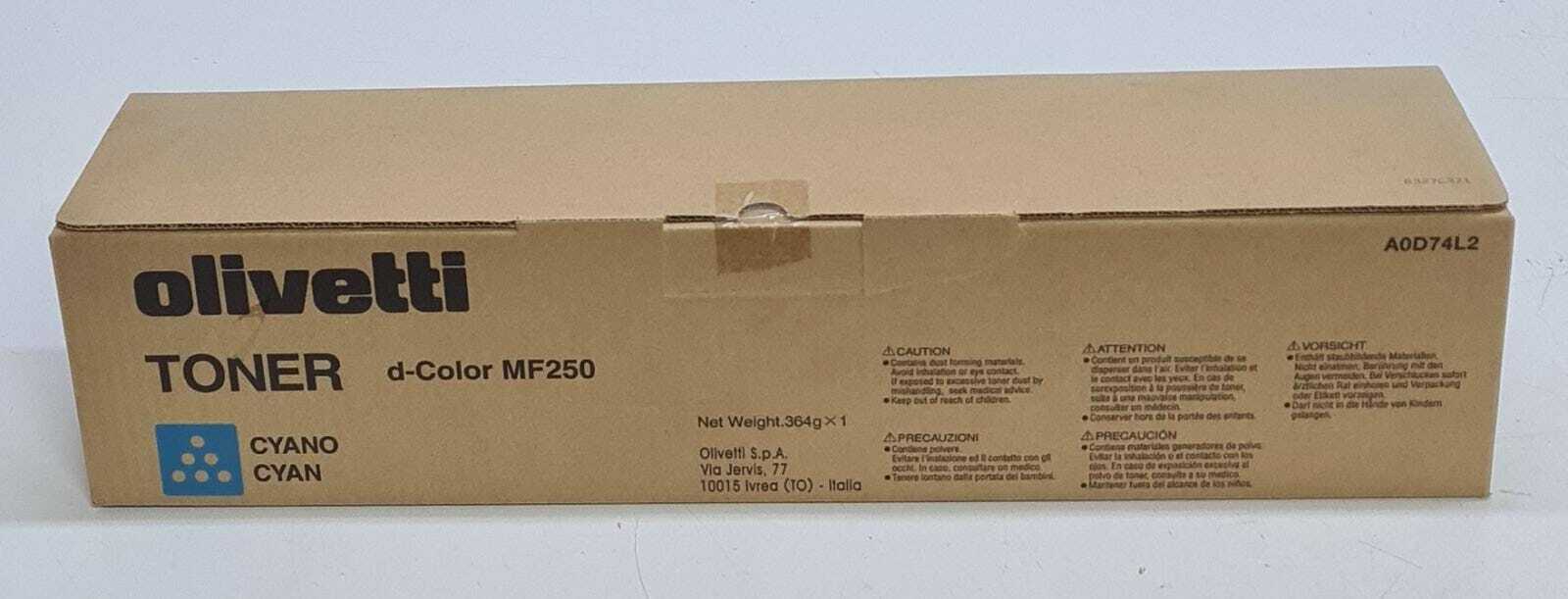 Olivetti Toner d-Color MF250 / MF20I Plus CYAN B0730 A0D74L2